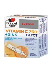 DOPPELHERZ SYSTEM VITAMINA C 750+ZINC DEPOT DIRECT CTX20 PL