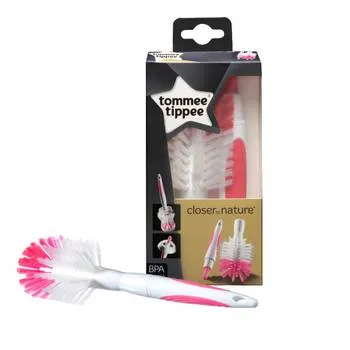 Perie roz pentru biberon si tetina Essentials, 1 bucata, Tommee Tippee