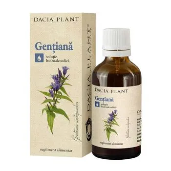 Tinctura de gentiana, 50ml, Dacia Plant