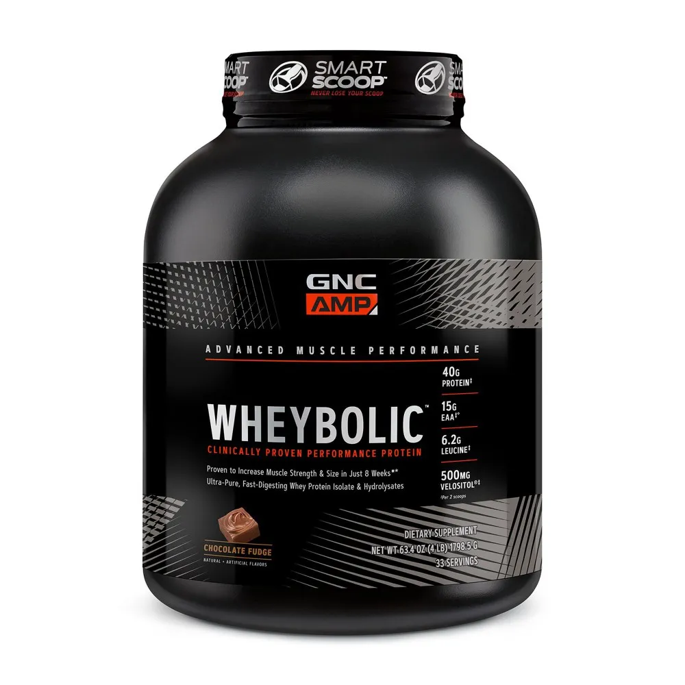 AMP Wheybolic Proteina cu aroma de ciocolata (1798.5 grame), GNC