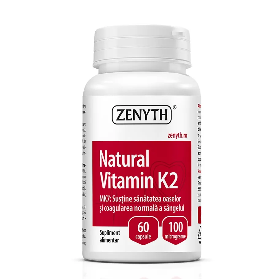 Natural Vitamina K2, 60 capsule, Zenyth