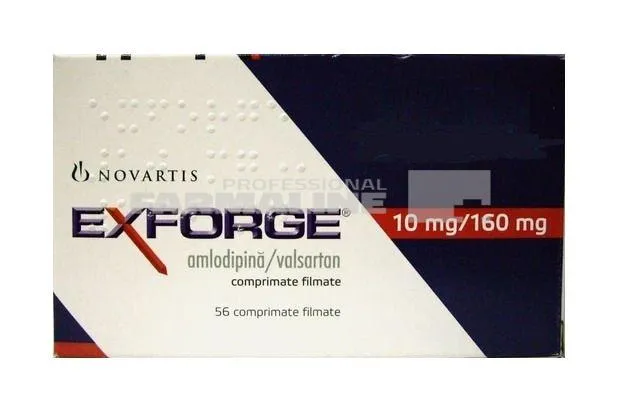 EXFORGE 10mg/160mg x 56 COMPR. FILM. 10mg/160mg NOVARTIS EUROPHARM L