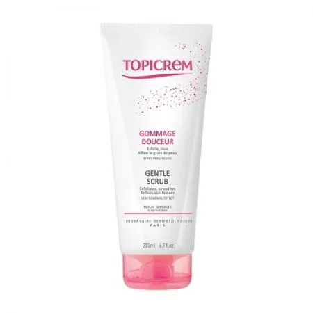 Gel exfoliere bland Topicrem, 200 ml, NIGY