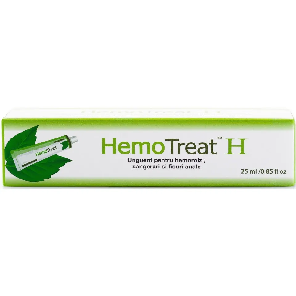 HemoTreat H unguent pentru hemoroizi, 25 ml, Global Treat