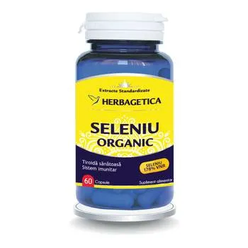 Seleniu Organic, 60 capsule, Herbagetica