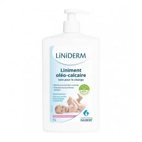 Liniderm Sol dermatologica pentru curatarea zonei scutecului, 1000 ml