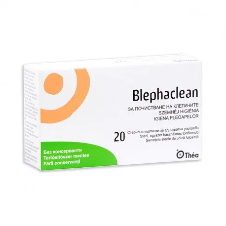 BLEPHACLEAN servetele sterile, 20 bucati