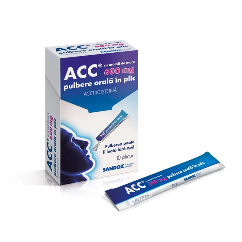 ACC CU AROMA DE MURE 600 mg x 10