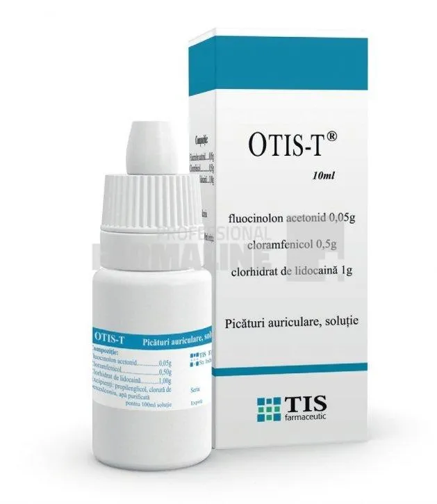 OTIS T x 1 PICATURI AURICULARE-SOL. FARA CONCENTratie TIS FARMACEUTIC SA