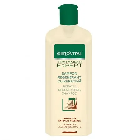 Sampon regenerant cu keratina Tratament Expert, 250 ml, Gerovital