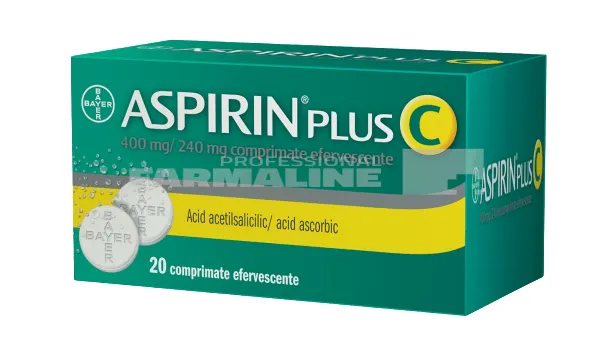 ASPIRIN PLUS C 400 mg/240 mg comprimate efervescente