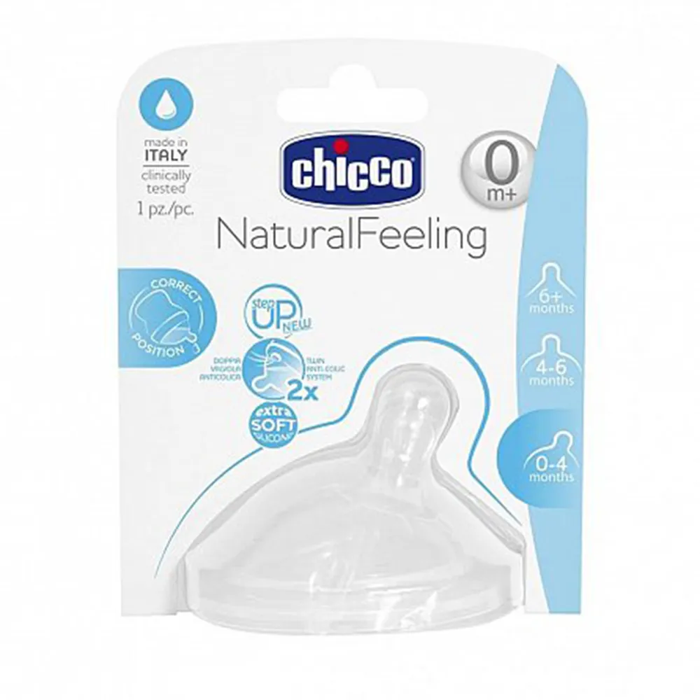 Natural Feeling Tetina Silicon Flux Normal 0+