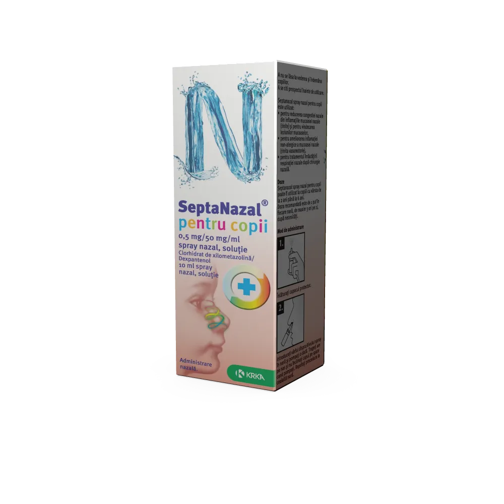 SeptaNazal 0.5mg/50mg spray pentru copii 10ml