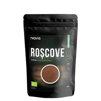 Roscove (Carob) Pulbere ecologica, 250g, Niavis