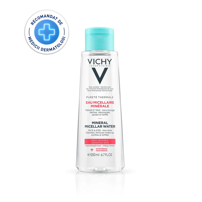 VICHY PURETE THERMALE SOLUTIE MICELARA DE CURATARE SI DEMACHIERE PENTRU TEN SENSIBIL 200ML