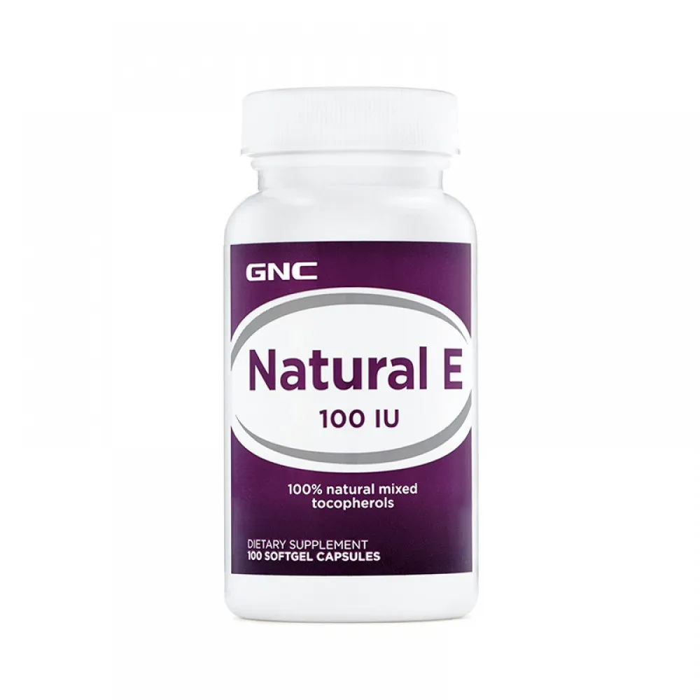 Vitamina E naturala 100 UI (100 capsule), GNC