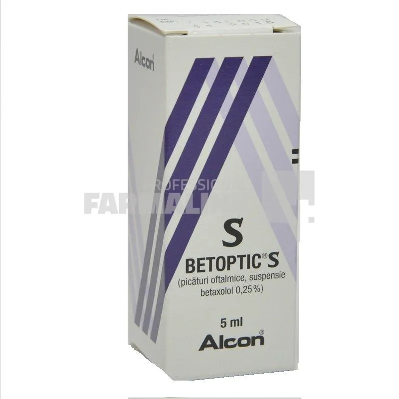 BETOPTIC S x 1 PICATURI OFT.-SUSP. 0,25% ALCON COUVREUR NV