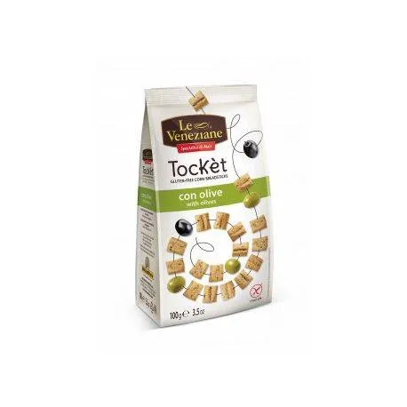 Le Veneziane Snack tocket cu masline, fara gluten x 100 grame