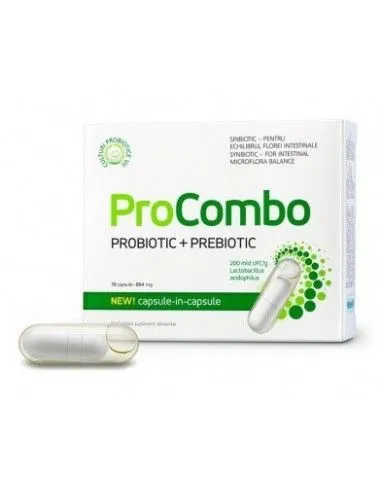 Procombo ,probiotic+prebiotic,10capsule