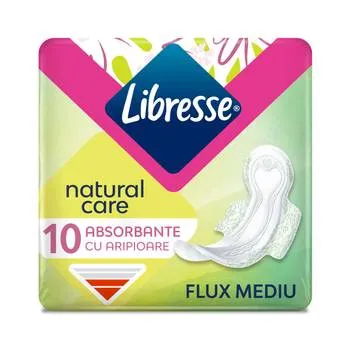 Absorbante Natural Care Normal, 10 bucati, Libresse