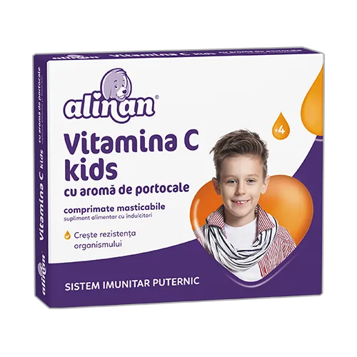 Alinan Vitamina C Kids Portocale *20 cpr mast