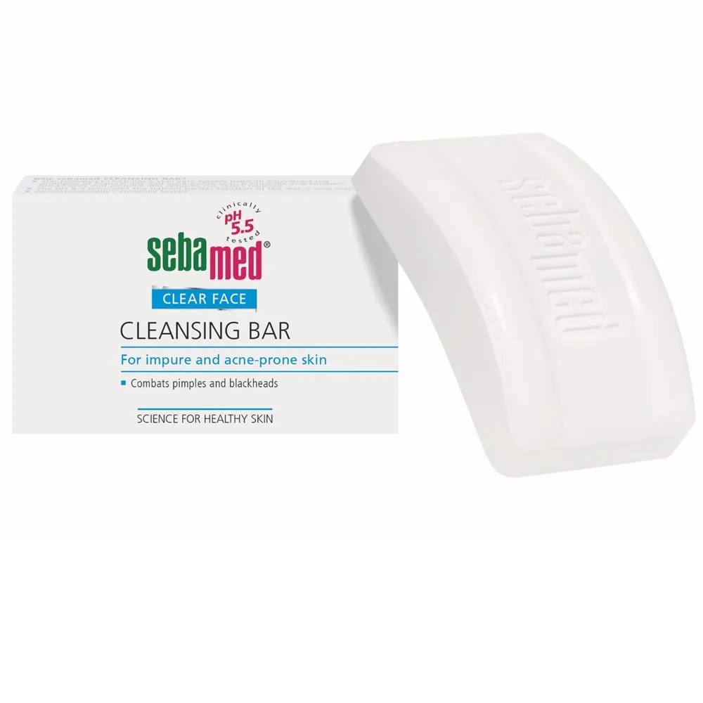 Sapun dermatologic pentru ten acneic Clear Face, 100 g, Sebamed