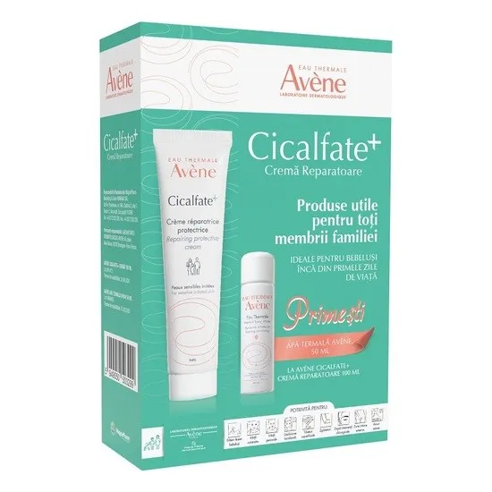 AVENE CICALFATE+ CREMA 100ML+AVENE APA TERMALA SPRAY 50ML