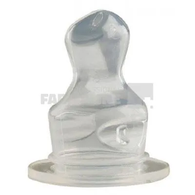 Baby Nova 15372 Tetine silicon ortodontice pentru lapte talie 1 0-3 luni 2 bucati