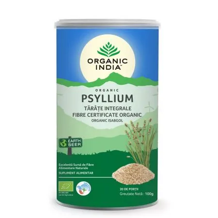 Tarate Bio de Psyllium Integrale, 100 g, Organic India