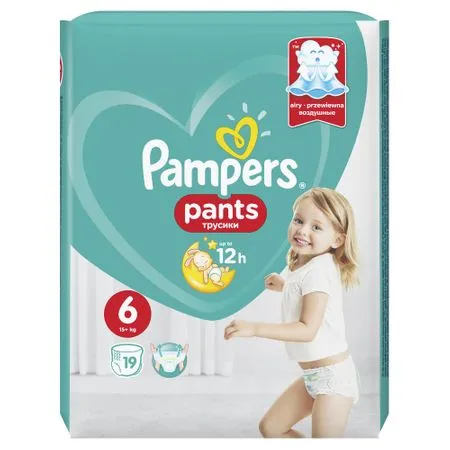 PAMPERS 6 Pants 15kg+ x 19buc