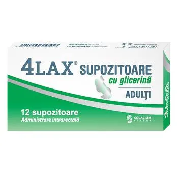 Supozitoare cu glicerina pentru adulti 4Lax, 12 bucati, Labormed