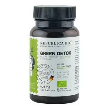 Green Detox ecologic, 120 tablete, Republica Bio