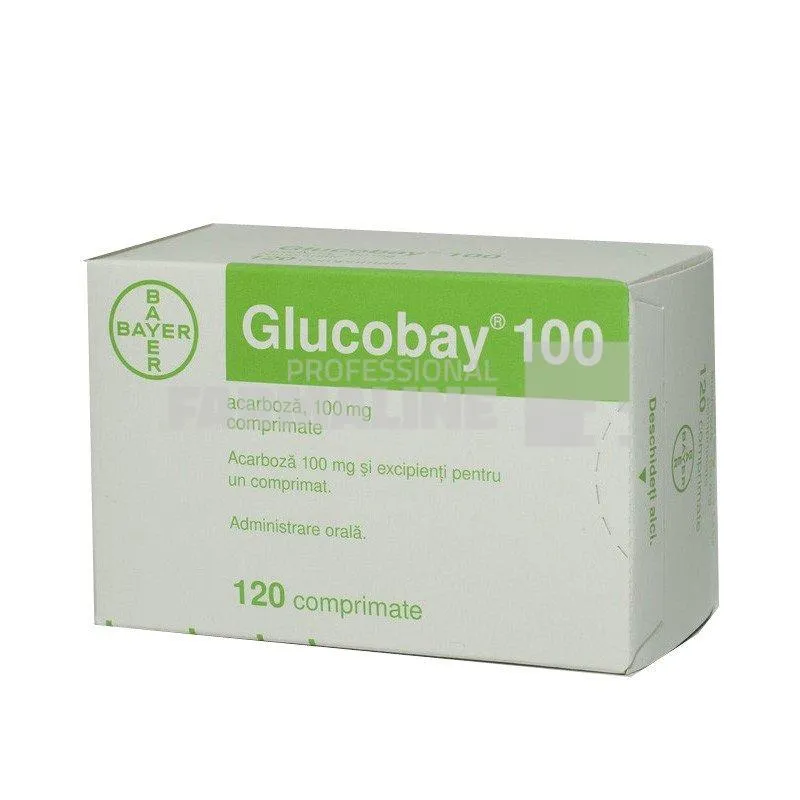 GLUCOBAY 100 x 120 COMPR. 100mg BAYER PHARMA AG