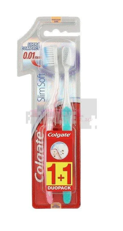 Colgate Slim Soft Ultra Compact Periuta de dinti DuoPack