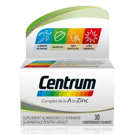 Centrum de la A la Zinc, 30 comprimate, Gsk