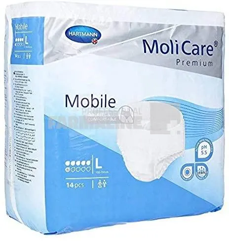 Hartmann Molicare Premium Mobile Chilot pentru incontinenta L 14 bucati