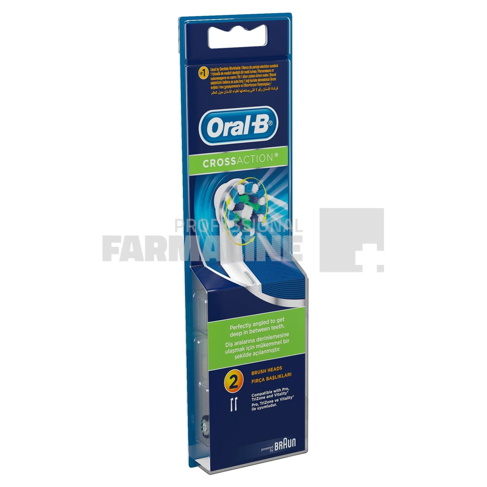 Oral B Cross Action Rezerve cap periuta electrica 2 bucati