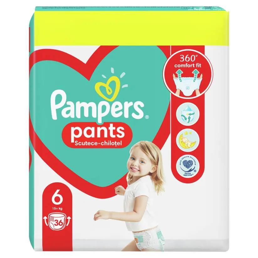 PAMPERS BABY PANTS 6 MAXI 15+ 36 BUCATI