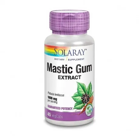 Secom, Mastic Gum extract, protejeaza mucoasa stomacului, 45 capsule