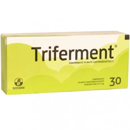 Triferment, 30 comprimate gastrorezistente, Biofarm