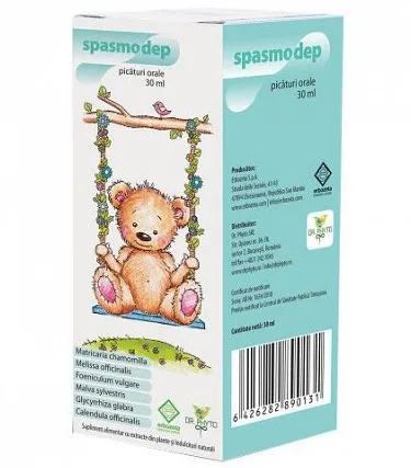 Picaturi orale Spasmodep, 30 ml, Dr. Phyto