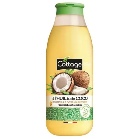 Ulei de dus nutritiv Coconut Oil, 560 ml, Cottage