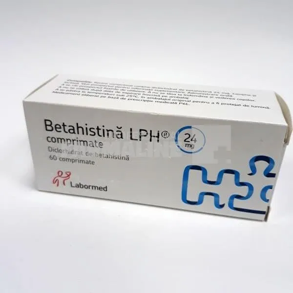 Betahistina LPH 24 mg 60 comprimate