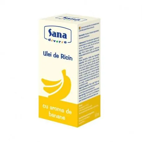 SANA Ulei de ricin cu aroma de banana, 60 ml