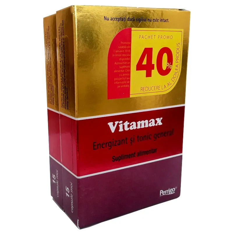 Vitamax ,15+15 capule moi (40%reducere)