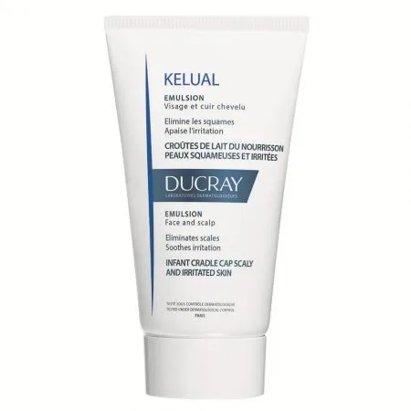 Emulsie kerato-reductoare pentru cruste de lapte sau piele cu scuame Kelual, 50 ml, Ducray