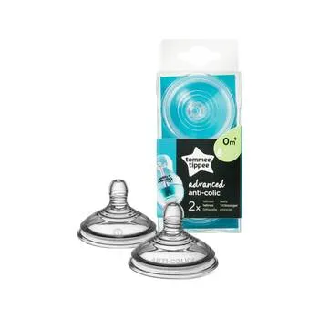 Tetina Advanced anti-colici cu flux lent, 2 bucati, Tommee Tippee