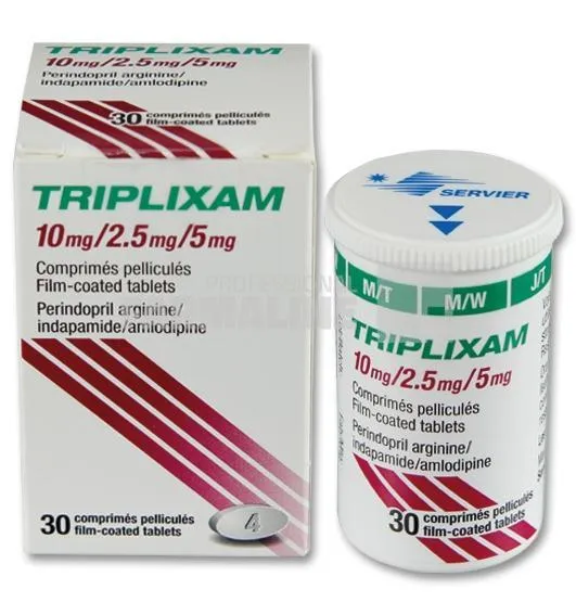 TRIPLIXAM X 30 COMPR. FILM. 10mg/2,5mg/5mg LES LABORATOIRES SER