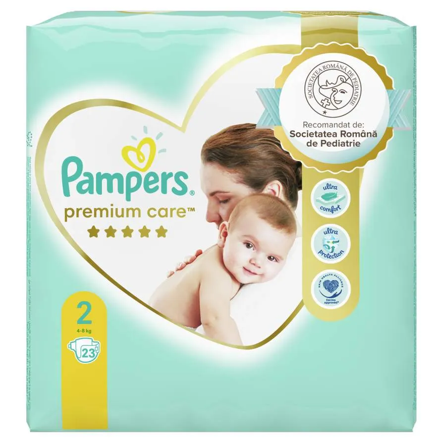 PAMPERS PREMIUM CARE MINI SCUTECE 23 BUCATI MARIMEA 2