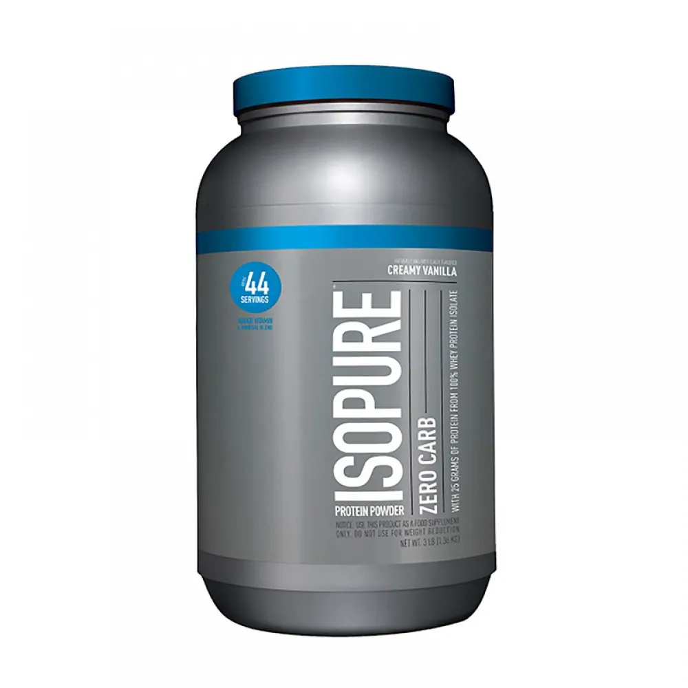 Isopure Zero Carb Proteina izolata din zer fara carbohidrati cu aroma de vanilie (1360 grame), GNC Nature's Best